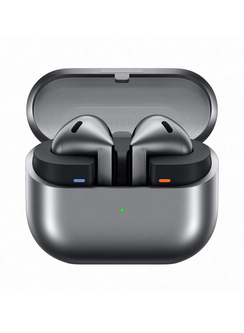 Samsung Galaxy Buds 3 Silver with Galaxy AI Powered Real-time Interpreter | 24-bit Hi-Fi Audio | Up to 36H Battery | IP57 - Image 1
