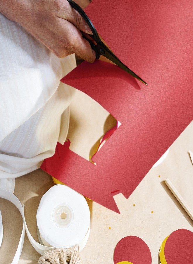 Goefun Red Shimmer Cardstock 8.5 x 11 Paper, Goefun 24 Sheets 80lb Red Card Stock Printer Paper for Christmas, Invitations, Certificates, Valentines Day, Card Making - Image 5