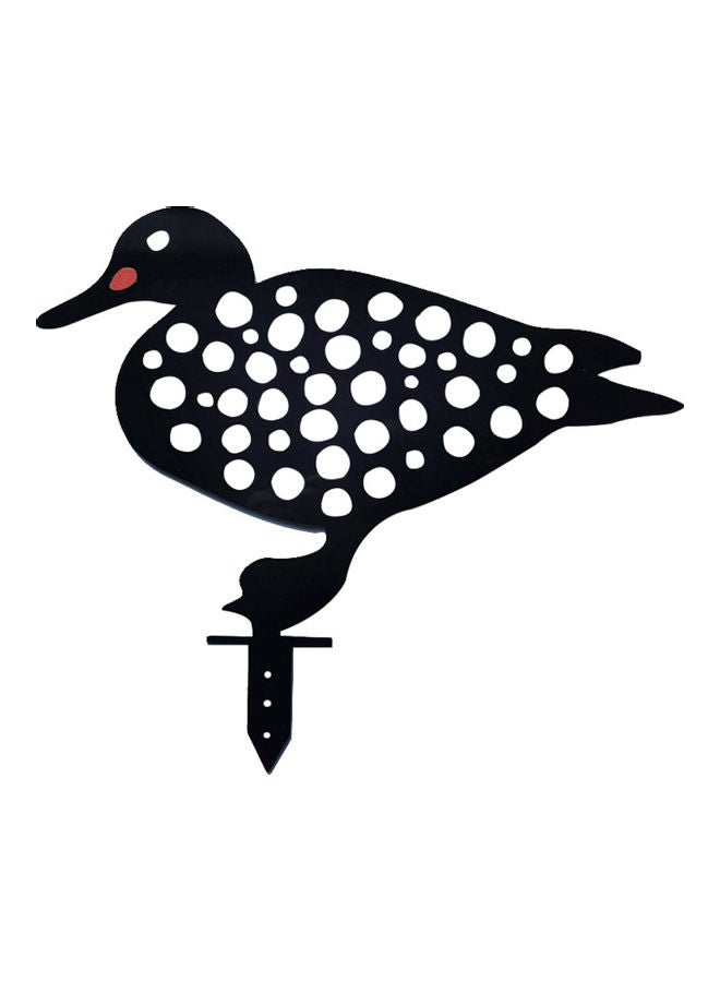 نيبمينينت عمود لتزيين الحديقة بتصميم على شكل بطّة أسود