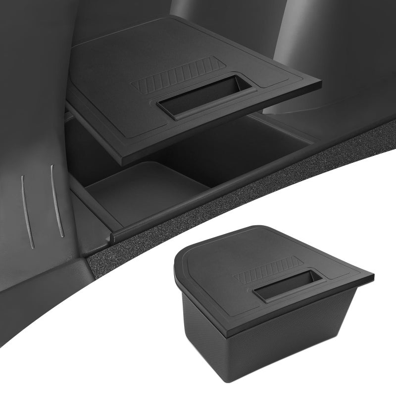 Karltys Trunk Storage Box with Lid for Chevy Trax 2024 2025 2026 TPE Waterproof Car Trunk Organizer Rear Trunk Side Storage Bin Box for 2025 Chevrolet Trax Accessories Left Side - Image 2