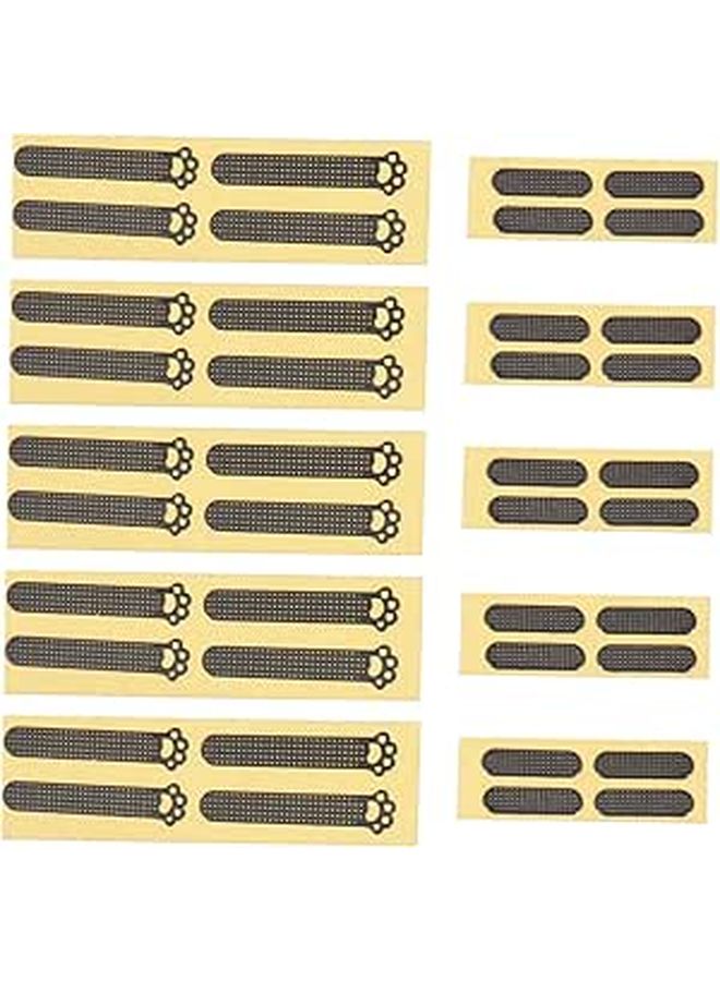 40pcs Black Metal Dust Filter Speaker Mesh Stickers Easy To Use No Sound Interference - Image 1
