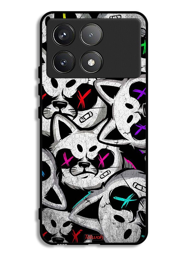 Tolwak غطاء حماية لهاتف Xiaomi Redmi K70 Pro برسومات قطط مارشميلو - Image 1