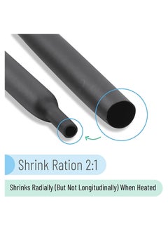 SYOSI Heat Shrink Tubing Kit, 11 Sizes, Ratio, 580 pcs, Heat Shrink Wrap, Wire Shrink Wrap Tubing, Wire Shrink Tubing, Wire Heat Shrink, Electrical Shrink Wrap Tubing, Shrink Tubing for Wires  - Image 4