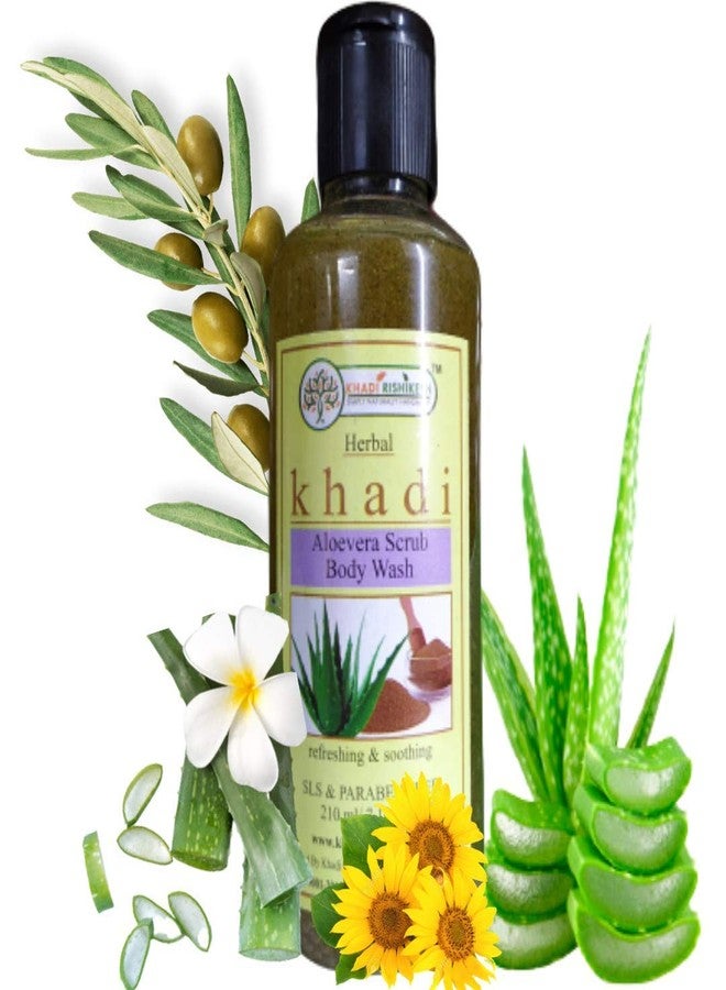 Khadi Rishikesh Herbal aloevera body wash,It's Mega-Moisturizing,Aloe vera is full of minerals like calcium & magnesium youthful skin, Anti-Aging,reduce Stretch Mark (Pack of 2 (2X210ml)) - Image 1