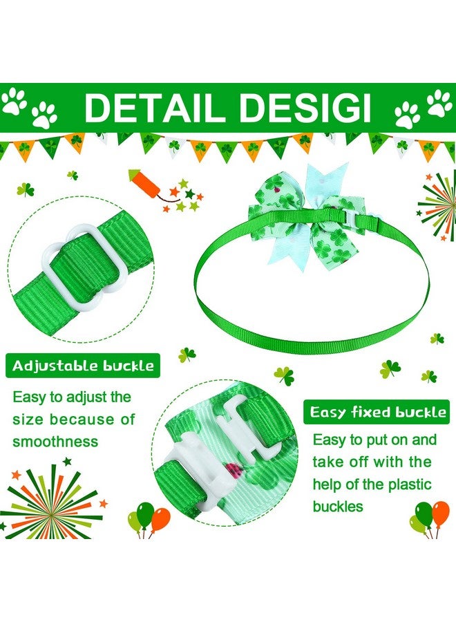 Maitys 40 Pcs St Patrick's Day Bow Ties for Dogs Cat Basic Bowties Collars Puppy Kitten Neck Accessories for Festival Holiday Party Grooming Accessories(Shamrock) - Image 3