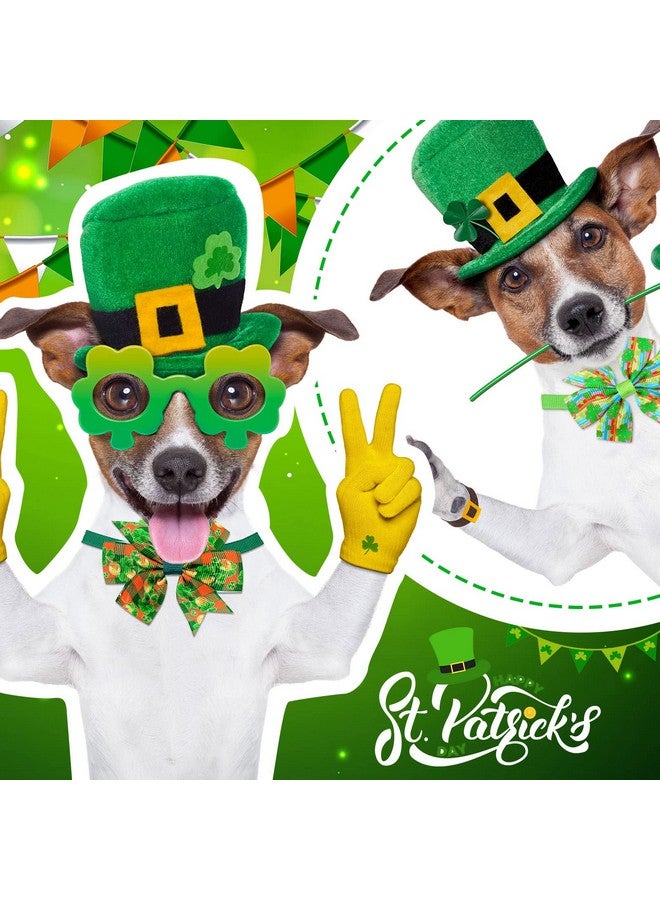 Maitys 40 Pcs St Patrick's Day Bow Ties for Dogs Cat Basic Bowties Collars Puppy Kitten Neck Accessories for Festival Holiday Party Grooming Accessories(Shamrock) - Image 4