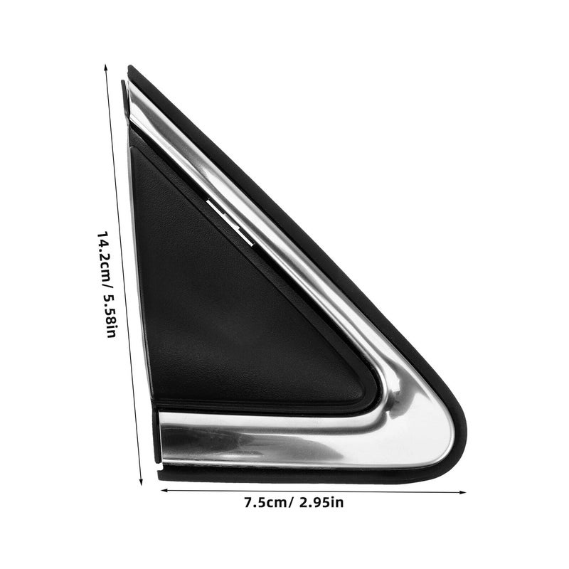 Black Car Front Pillar Triangle Cover Right Side For 2012 2018 Compact Sedan - Image 3