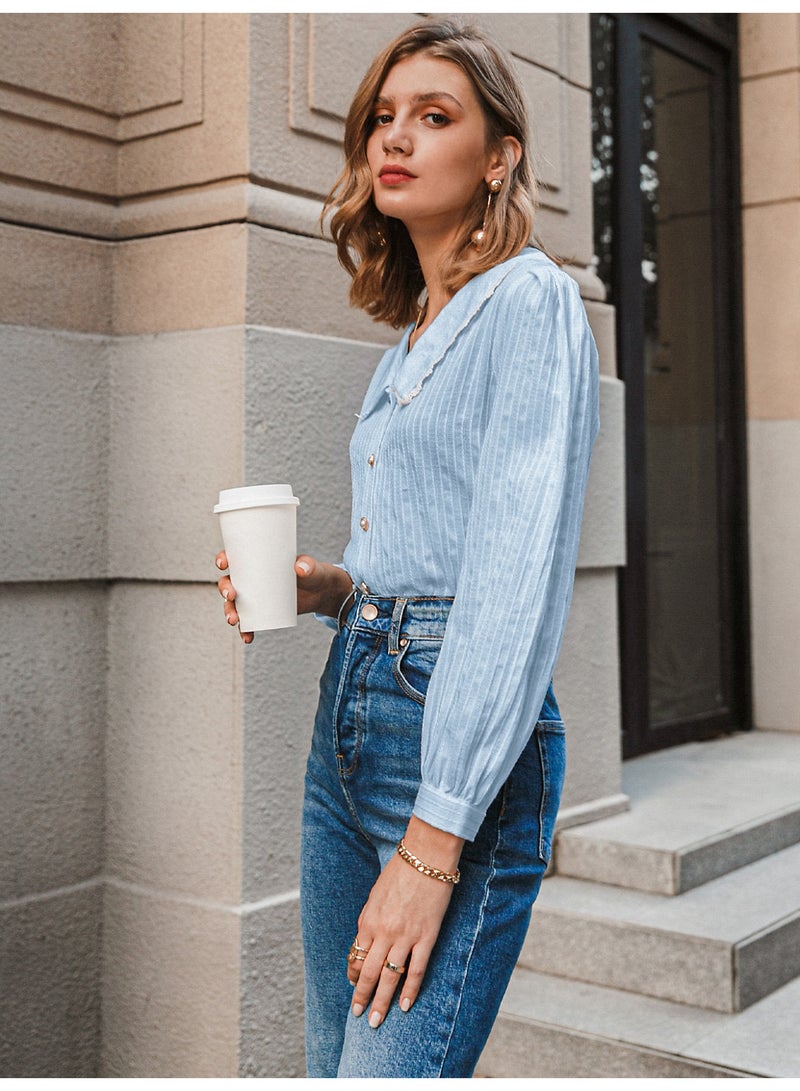 سيمبلي قمم الموضة النسائية - بلوزة عصرية للارتداء العادي والحفلة - Image 4