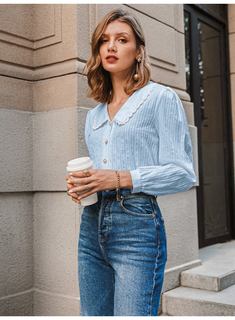 سيمبلي قمم الموضة النسائية - بلوزة عصرية للارتداء العادي والحفلة - Image 3