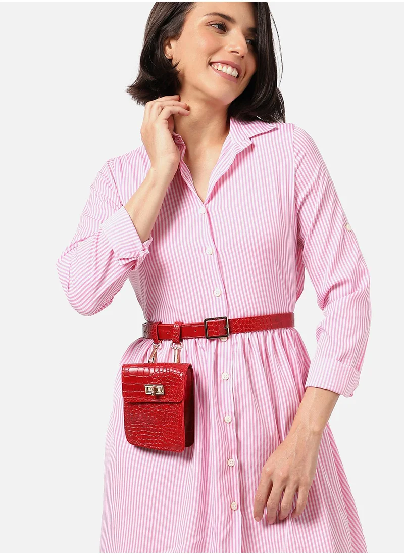 صوص هاوت Cheryl Red Waist Pouch