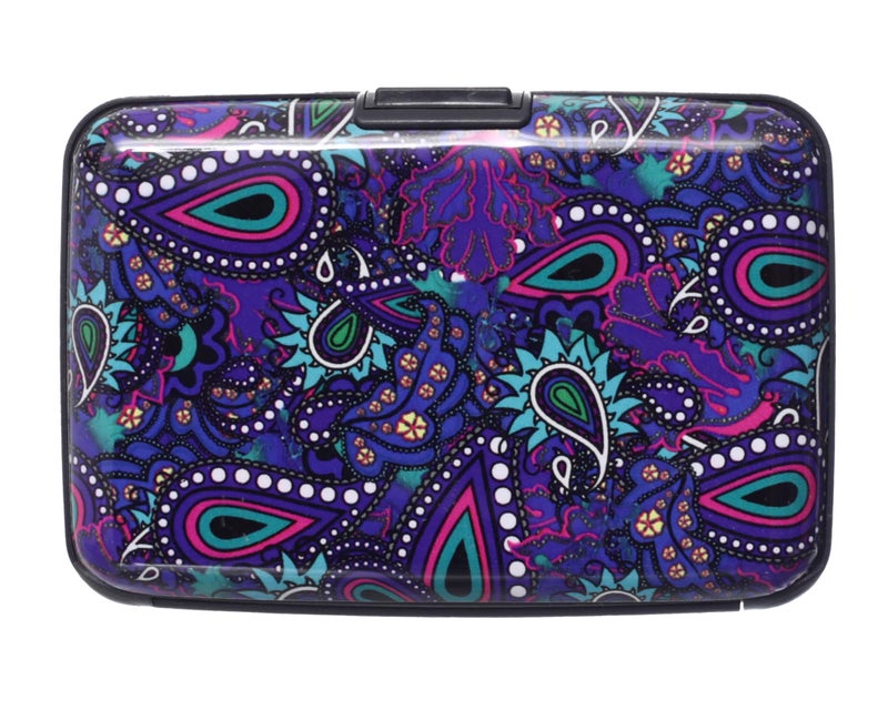 Elmaaergy CH-2 Card and ID Holder Floral Design Holds 6 Cards Durable Multicolor Practical Wallet for School Office Business and Everyday Secure Storage of Cards - Image 2