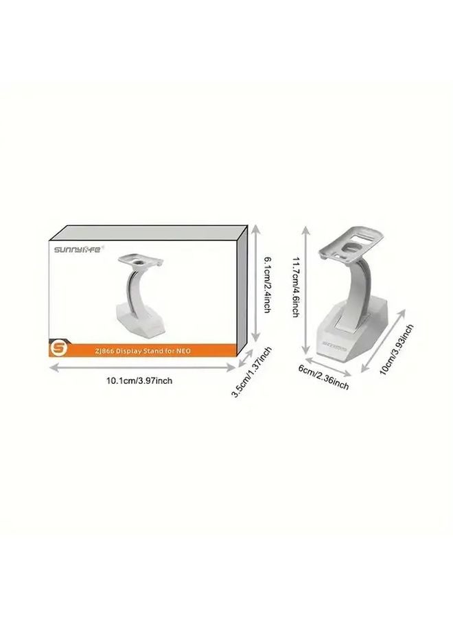 Gray DJI NEO Drone Stand Adjustable Height Anti Tip Base Stable Display - Image 1