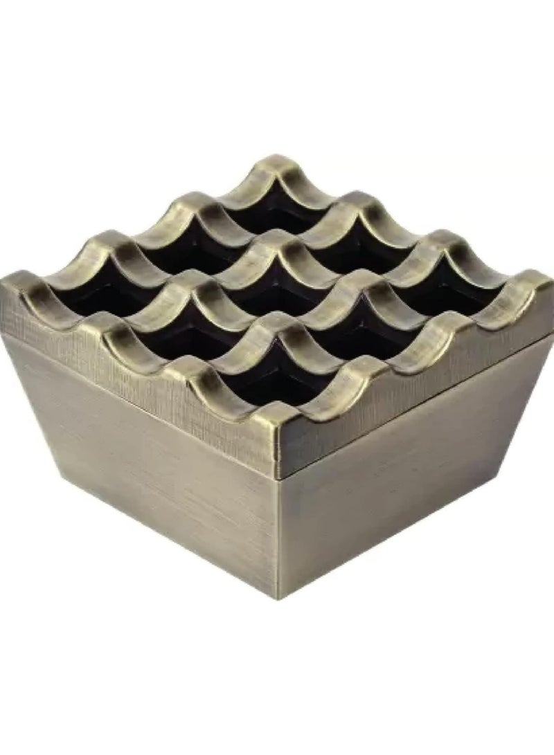 Metal 9 Square Hole Cubes Windproof Indoor Outdoor Patio Home Office Living Room Hotel ( Gold ) - Image 5