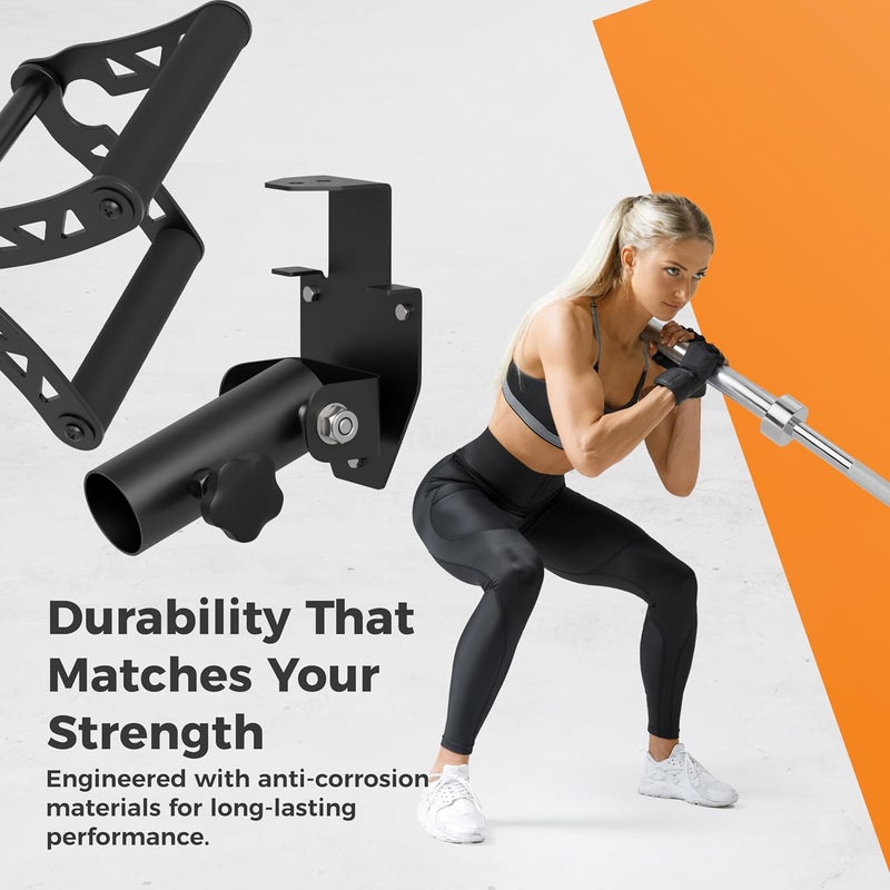 EVER STRONG T Bar Row Attachment with V Bar Attachment Landmine Handle - 360 Swivel Landmine Attachment for Barbell for Full-Body Workout in Home Gym - Small Spaces - Deadlifts Squats Landmine Stand - Image 5
