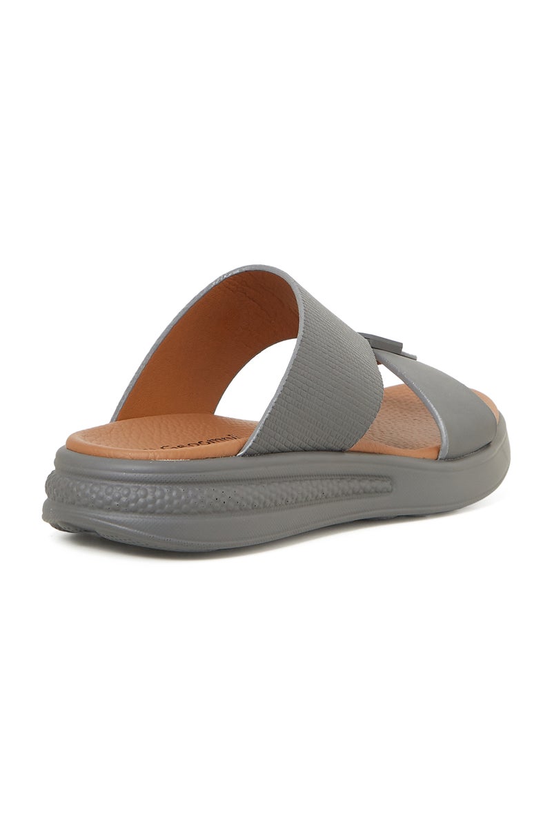 GEOOMNII Mens Arabic Sandals in GREY | Comfortable Everyday Footwear - Image 3