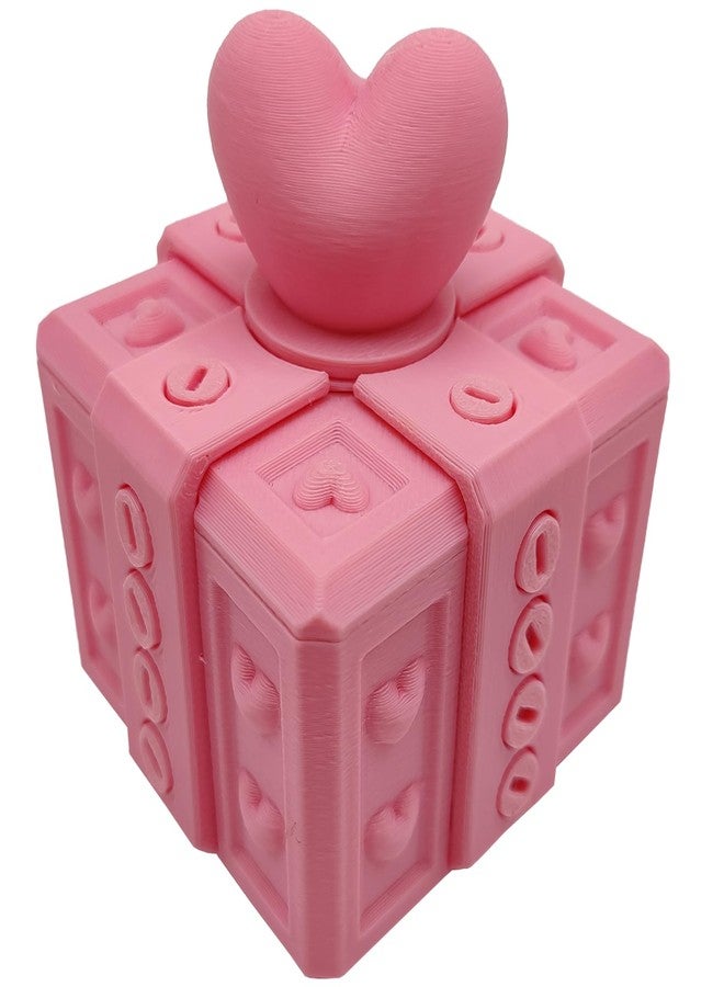 Ldmfcpa Annoying Gift Box with Screws, Annoying Present Prank Screw Box, Money Card Container Novelty Box, Take Apart Puzzle Surprise Funny (All Pink-Medium Size - Image 1