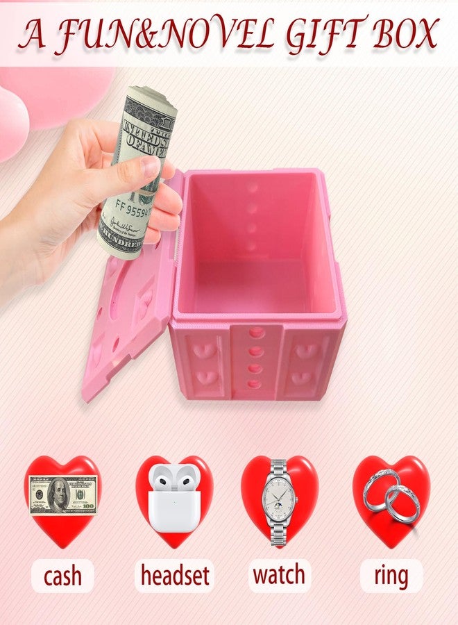Ldmfcpa Annoying Gift Box with Screws, Annoying Present Prank Screw Box, Money Card Container Novelty Box, Take Apart Puzzle Surprise Funny (All Pink-Medium Size - Image 3