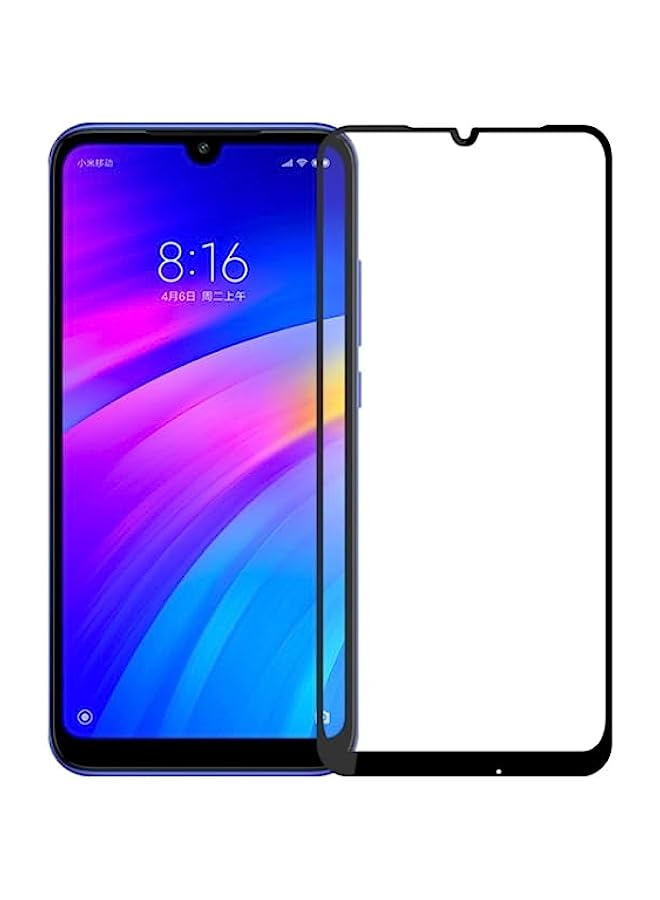 MOFI Tempered Glass Screen Protector Compatible MOFI 9H 2.5D Full Screen Tempered Glass Film for Xiaomi Redmi 7 Black - Image 1