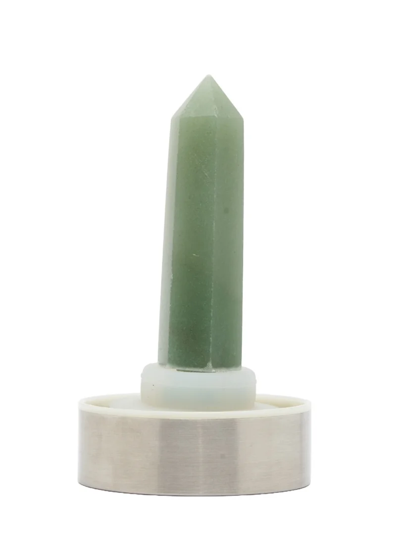 Prickly Pear Green Aventurine Interchangeable Crystal Water Bottle