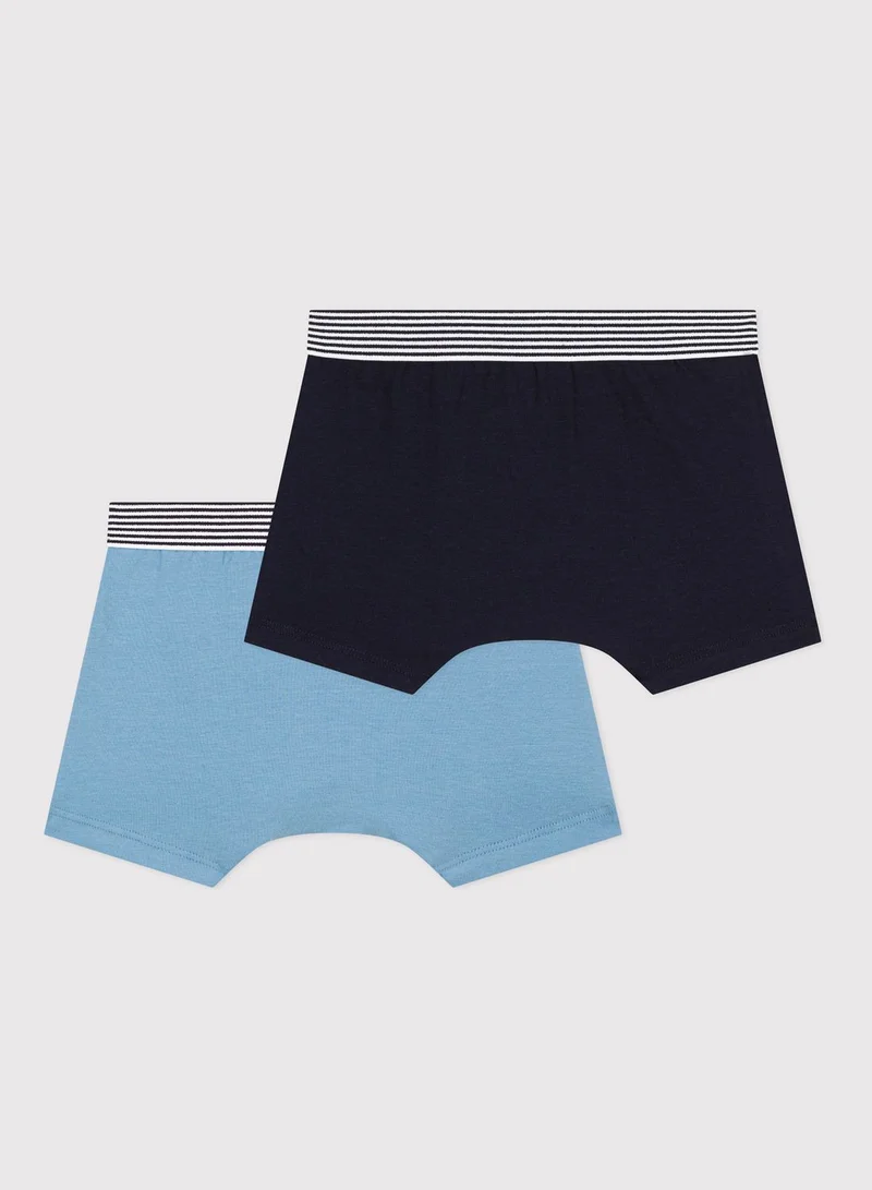 Petit Bateau Youth 2 Pack Assorted Boxer Shorts