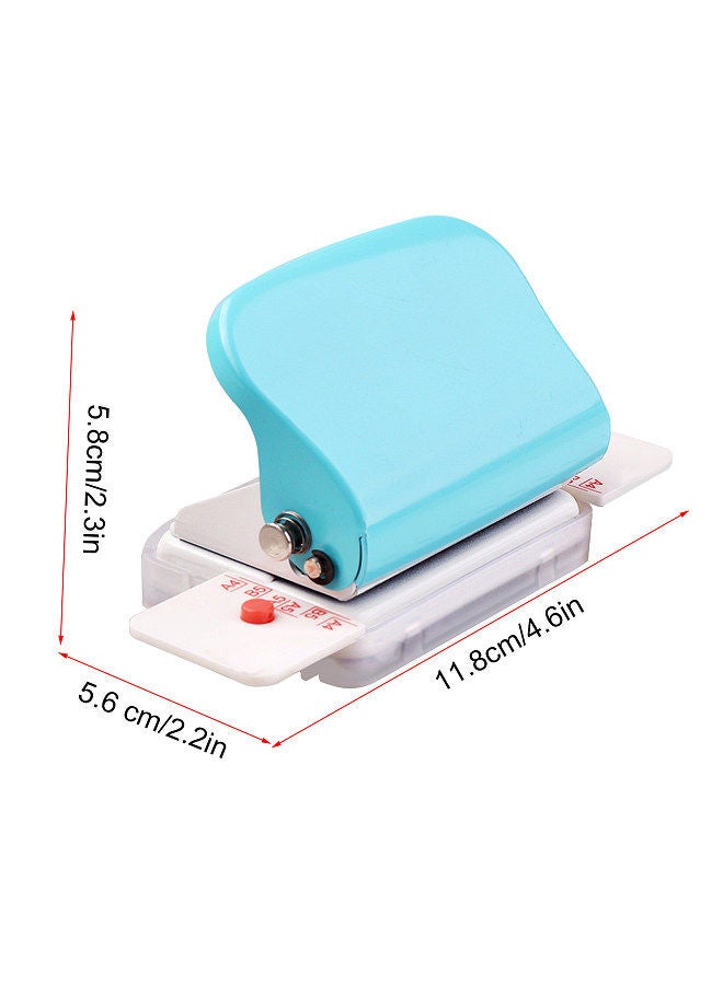 Kw-trio 6-Hole Paper Punch Handheld Metal Hole Puncher 5 Sheet Capacity 6mm for A4 A5 B5 Notebook Scrapbook Diary Planner  - Image 4