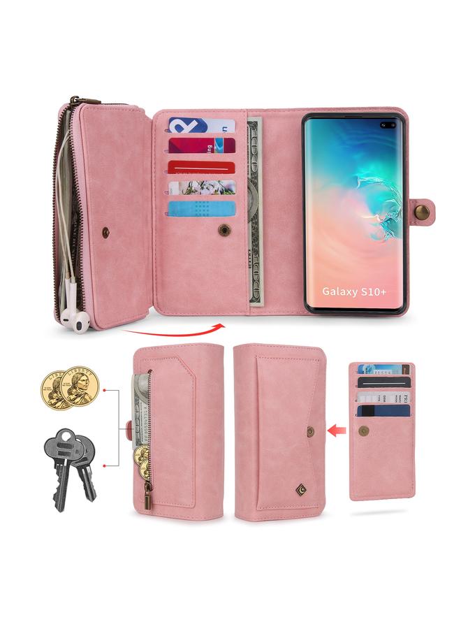 اس-توب جراب هاتف Samsung Galaxy S10+ متعدد الوظائف بسحاب ومحفظة جلدية - Image 2