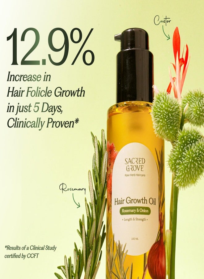 Sacred Grove زيت إكليل الجبل من ساكريد غروف للشعر | زيت إكليل الجبل والبصل لنمو الشعر | مصنوع من 16 نوعًا من الأعشاب الخام الفعّالة | يحفز بصيلات الشعر ويعزز الدورة الدموية | 100 مل - Image 2