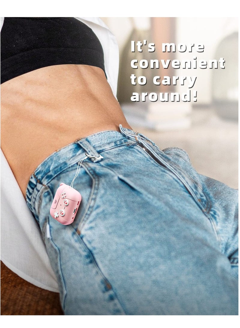 Excefore For AirPods Pro 2nd Generation Case Classic Handheld Game Console Design Shell Soft Silicone Case for Apple AirPods Pro 2/1,airpods pro 2nd Generation case Cute (Pink) - Image 3