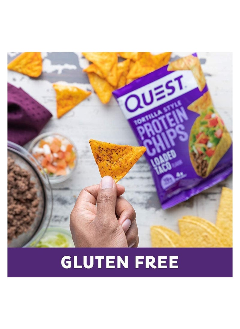 QUEST NUTRITION - Quest Nutrition Tortilla Style Protein Chips Loaded Taco (Pack of 8) - Image 1
