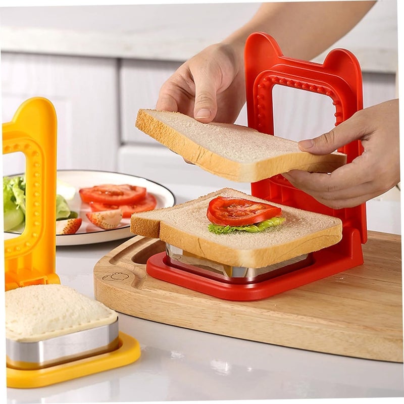 Shree Ganesh Enterprise Sandwich Cutter and Sealer Square Pocket Sandwiches Cutter Uncrustables Maker