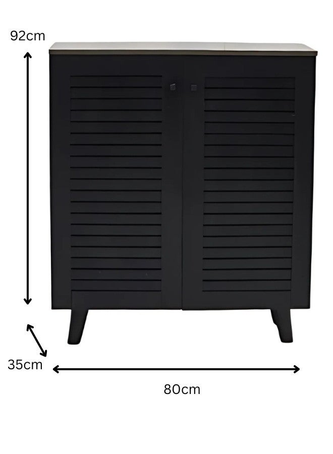 ALWASIT HOME Modern Wooden Shoe Cabinet, Shoes Rack With Storage, Shelf Cabinet - Image 2