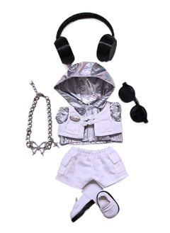 Cloth for labubu V1 V3 (Only cloth not include the doll) Macaron Labubu Clothes 17CM Pendant LABUBU 6 in 1 set