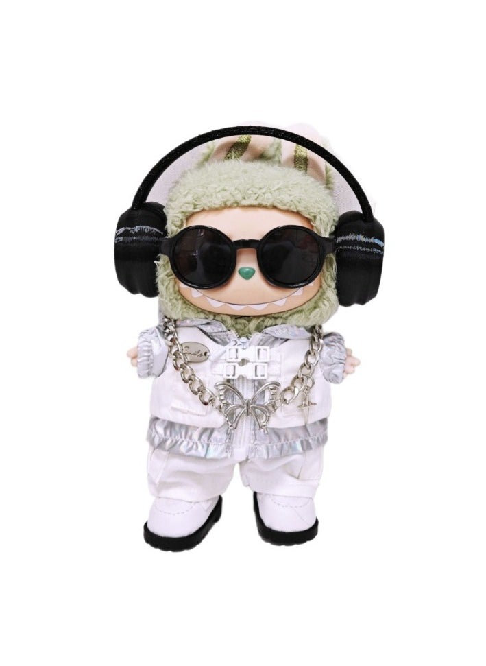 Generic Cloth for labubu V1 V3 (Only cloth not include the doll) Macaron Labubu Clothes 17CM Pendant LABUBU 6 in 1 set  - Image 4