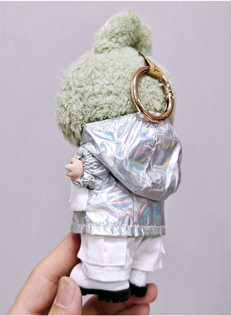 Generic Cloth for labubu V1 V3 (Only cloth not include the doll) Macaron Labubu Clothes 17CM Pendant LABUBU 6 in 1 set  - Image 3