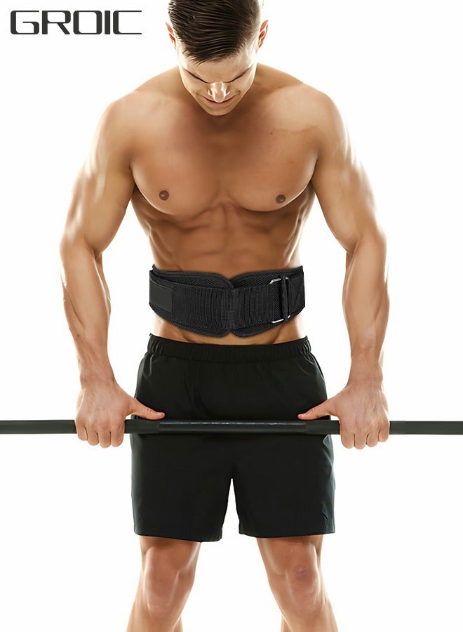 Strength Weightlifting Belt, Weight Belt for Workout on Fitness Equipment, Weight Lifting Back Support Workout belt for Lifting, Fitness, Cross Training and Powerlifting