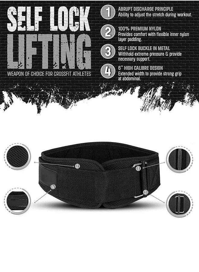 GROIC - Strength Weightlifting Belt, Weight Belt for Workout on Fitness Equipment, Weight Lifting Back Support Workout belt for Lifting, Fitness, Cross Training and Powerlifting - Image 1