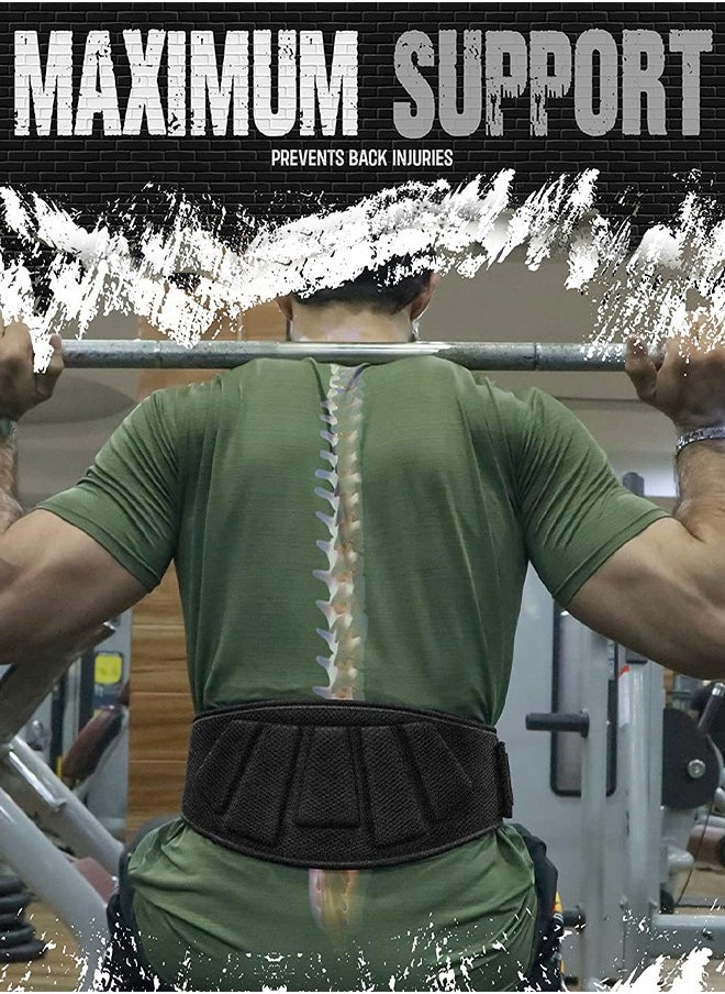 GROIC - Strength Weightlifting Belt, Weight Belt for Workout on Fitness Equipment, Weight Lifting Back Support Workout belt for Lifting, Fitness, Cross Training and Powerlifting - Image 1
