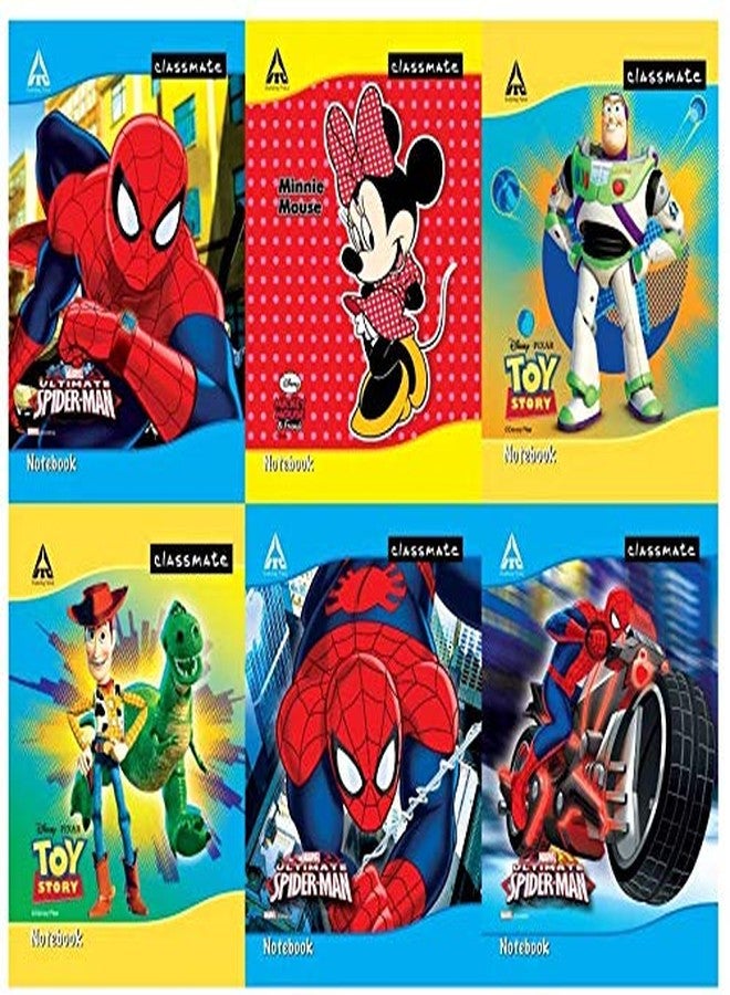 Classmate 3 in 1 Notebook - Soft Cover, 180 Pages, 240x180mm, Ruled/Four Lines with Gap/Square 1cm (pack of 6) - Image 2