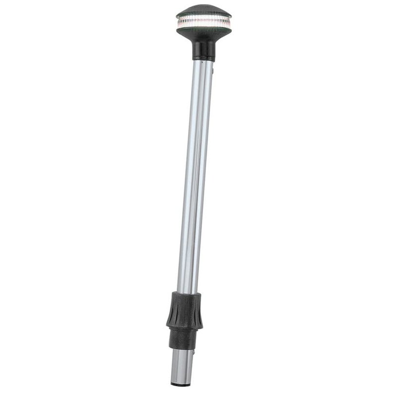 Perko 1440DP2CHR InlandSeries Reduced Glare White AllRound Pole Light  24 Height 0 Rake