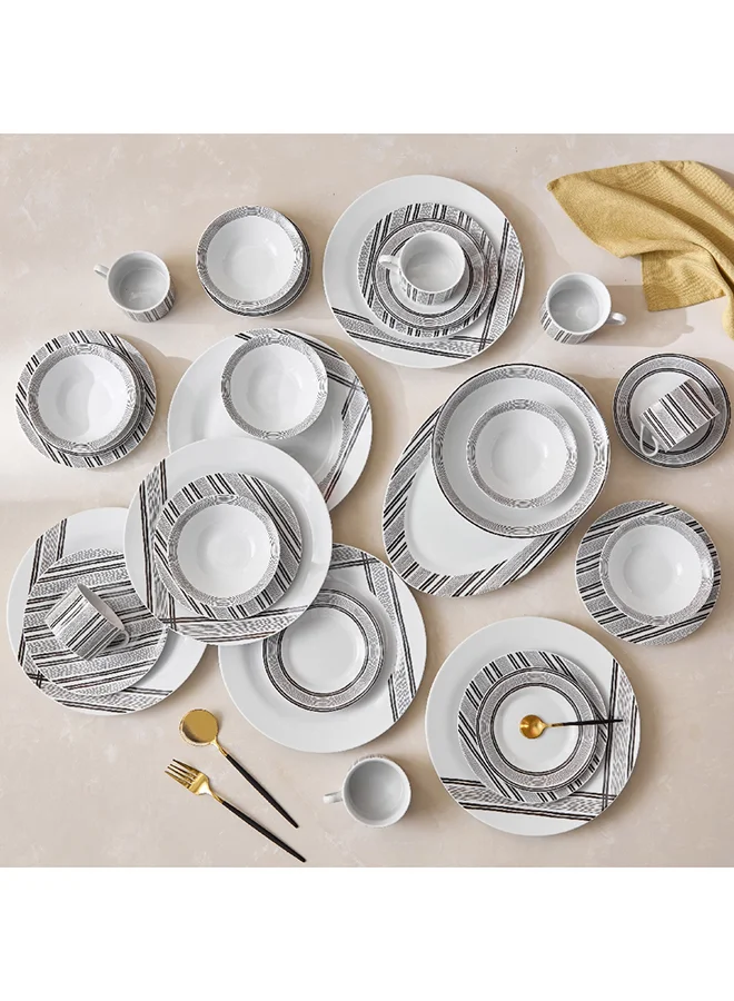 Home Box Indigo 32-Piece Dinner Set 35 x 2.6 x 24 cm