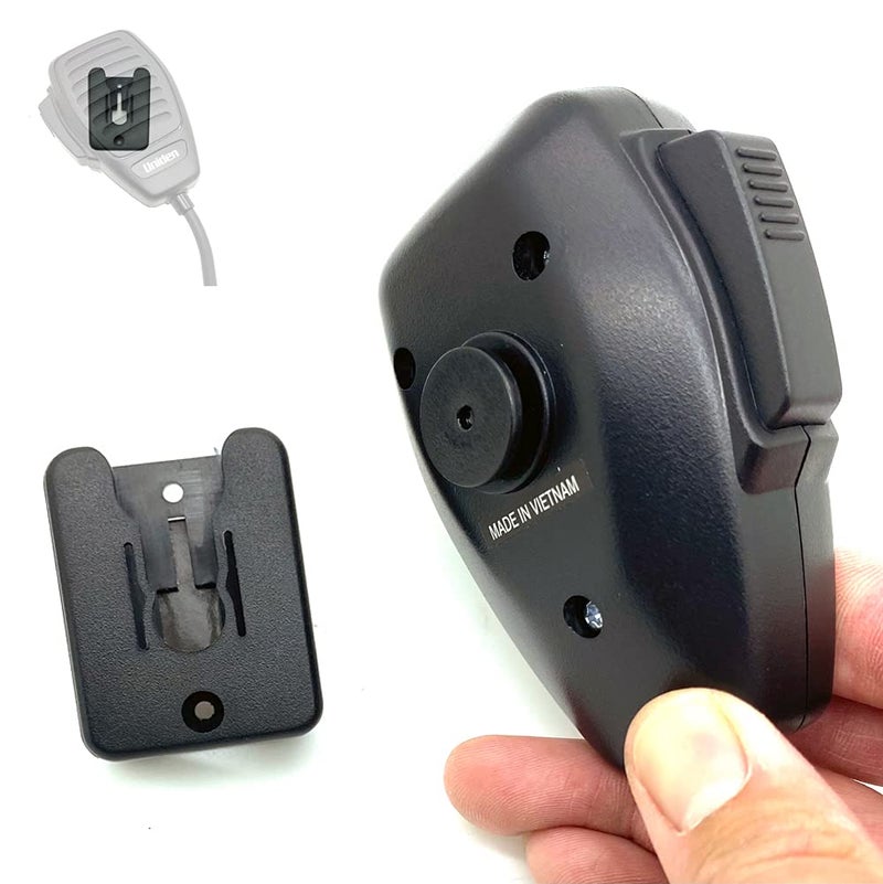LycoGear Universal Ham CB Radio Microphone Mic Hanger Holder Mount with Adhesive Back, Pre Drill Holes & Single T Tab Connection, KLP-X2 - Image 3