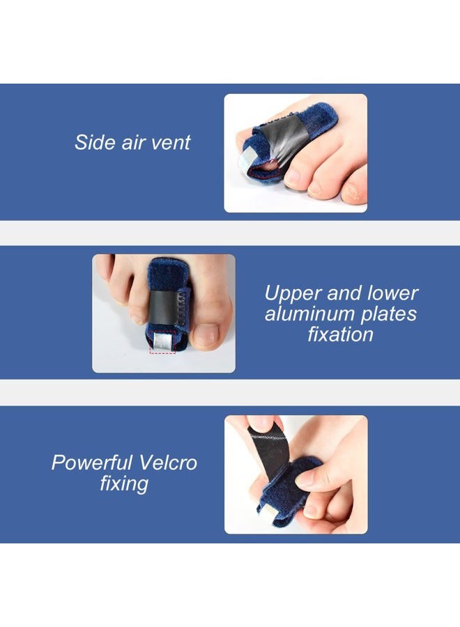 Ymiko Hammer Toe Straightener, Breathable Hammer Toe Straightener Fracture Claw Toe Fixation Corrector Strap Toe Protector Splint - Image 4