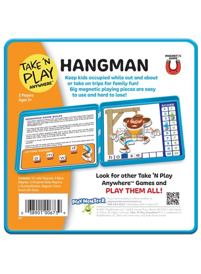 PlayMonster Patch Products Take 'N' Play Anywhere Magnetic Game-Hangman, Other, Multicoloured - Image 4