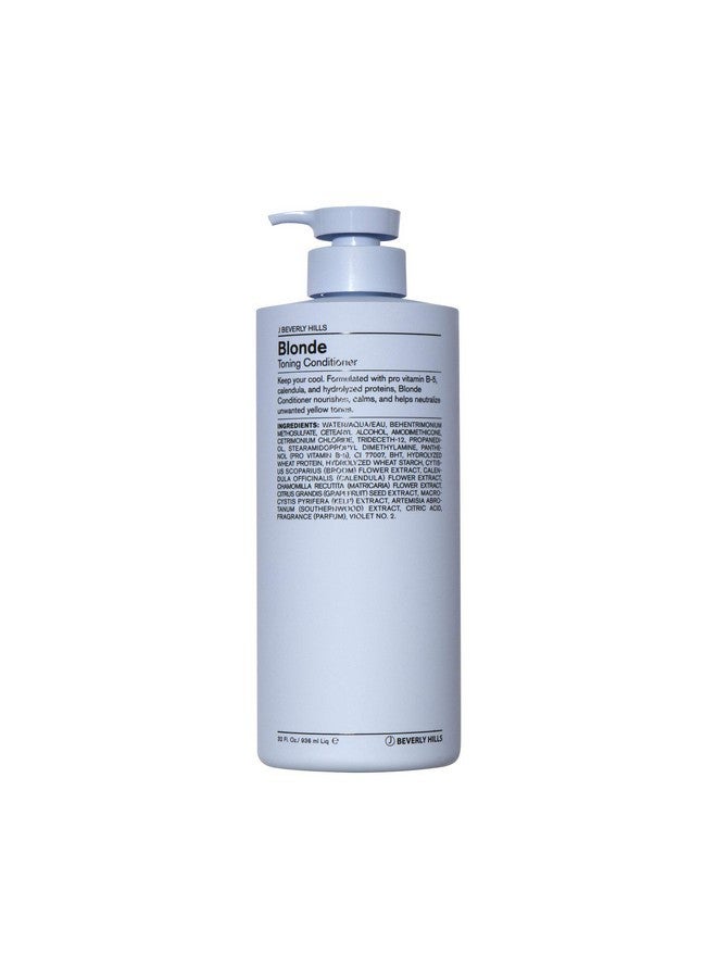 J Beverly Hills J Beverly Hills Blue Blonde Toning Conditioner with Vitamin B5 to Tone Brassy Hair, (32 Oz)  - Image 1
