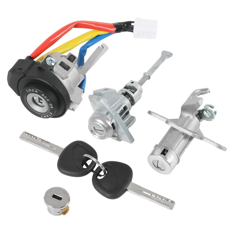 DICMIC Full Lock Cylinder Set Key Ignition Start Barrel Compatible with Hyundai Sonata 20152019 Sonata Hybrid 20162019 Replace 81970C1A00