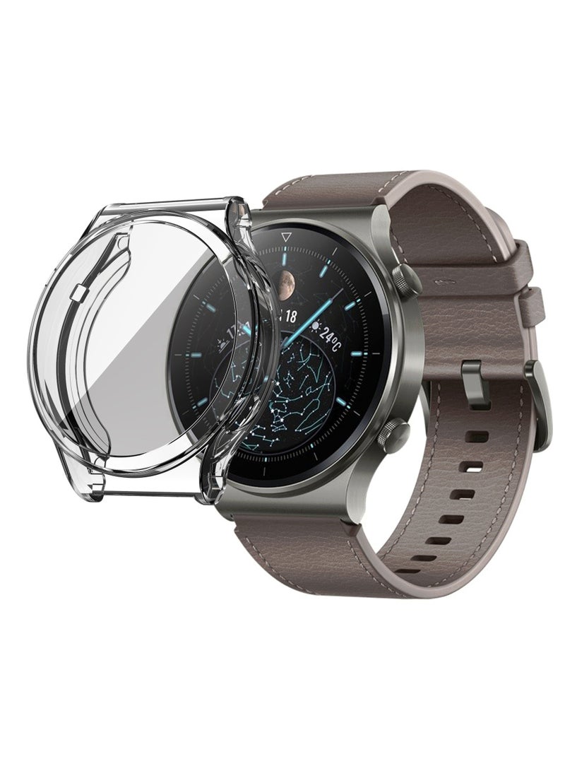 Protective TPU Screen Protector Case Cover for Huawei Watch GT 2 Pro Clear - Image 1