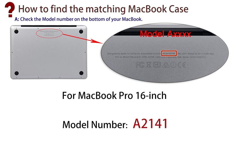 UESWILL Smooth Matte Hard Shell Case Cover Compatible with MacBook Pro 16 inch with Touch Bar & USB-C, Release 2019 2020, Model A2141, Black - Image 2