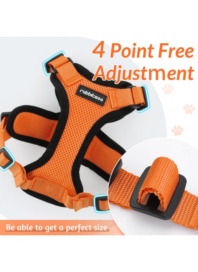 Rabbitgoo rabbitgoo Cat Harness and Leash for Walking, Escape Proof Soft Adjustable Vest Harnesses for Cats, Easy Control Breathable Reflective Strips Jacket, Orange, XS  - Image 5