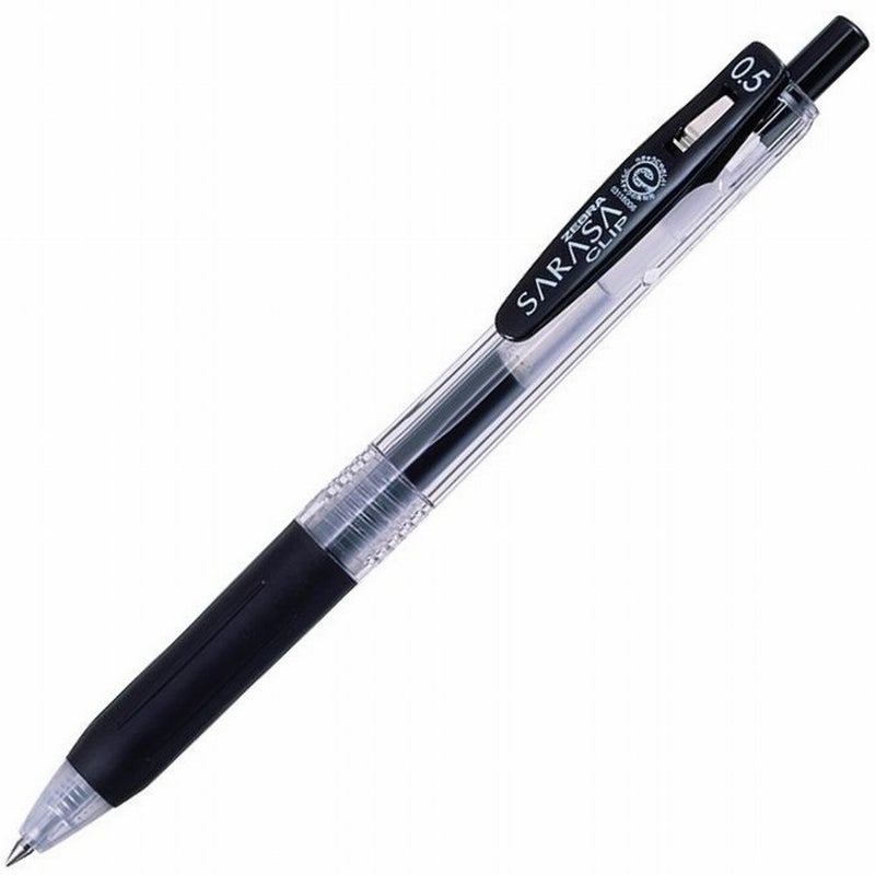 Zebra Sarasa Clip Pen 0.5 mm, Black (JJ15-BK) - Image 1