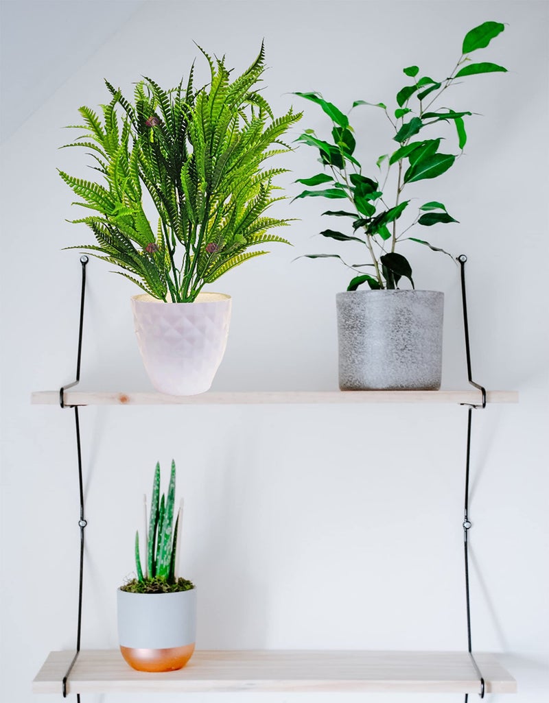 ARTSY® Artificial Plants with Pot for Home Decor, Leaves, Plants for Pot/vase, Home/Office Decor, Gift, Craft, Artificial Flowers with Pot, Combo, Pack of 1 Piece, 35 cm Height, Dark Green - Image 3